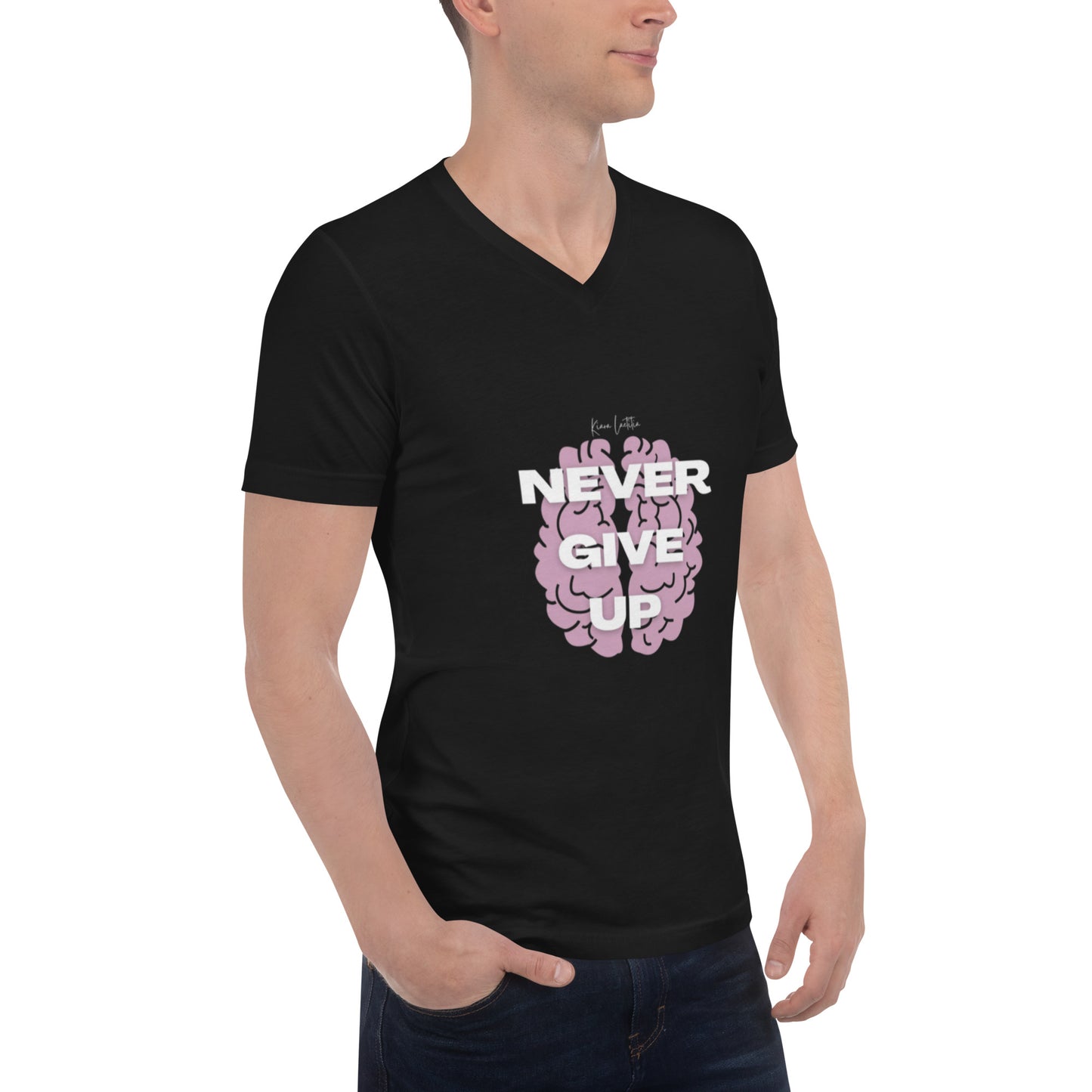 Genderless V-Neck T-Shirt - Mental Health