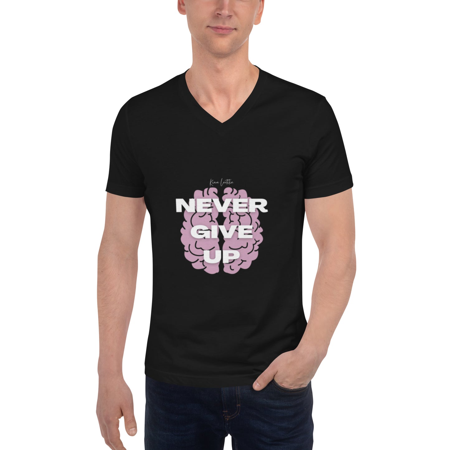 Genderless V-Neck T-Shirt - Mental Health